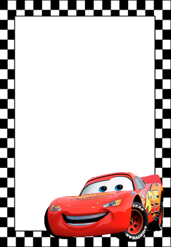 Cars Free Printable Frames, Invitations Or Cards. - Disney Cars, Transparent background PNG HD thumbnail