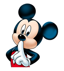 Shh. Mickey doesnu0027t want to the secret given away., Disney Shh PNG - Free PNG