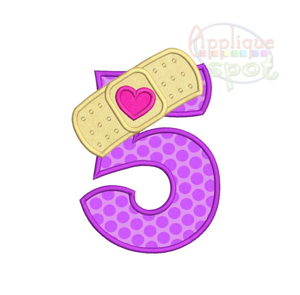 Number 5   Purple - Doc Mcstuffins 2nd Birthday, Transparent background PNG HD thumbnail