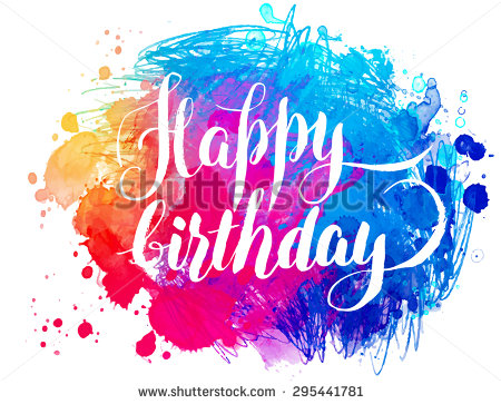 Vector Hand Painted Watercolor Greeting Card   Happy Birthday - Dog Birthday, Transparent background PNG HD thumbnail