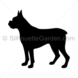 Boxer Dog Silhouette Clip Art. Download Free Versions Of The Image In Eps, Jpg - Dog Jpg, Transparent background PNG HD thumbnail