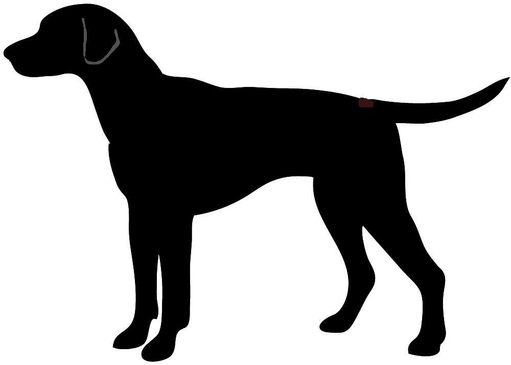 Boxer dog silhouette clip art