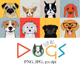Cute Dog Clip Art, Dog Clipart, Digital Dog Png, Animal Clipart, Dog - Dog Jpg, Transparent background PNG HD thumbnail