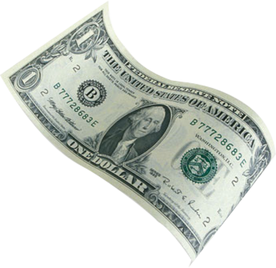 Flying Dollars Png Clipart - Dollar, Transparent background PNG HD thumbnail