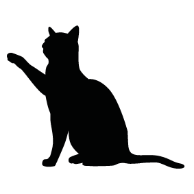 Download Png - Domestic Animals Black And White, Transparent background PNG HD thumbnail