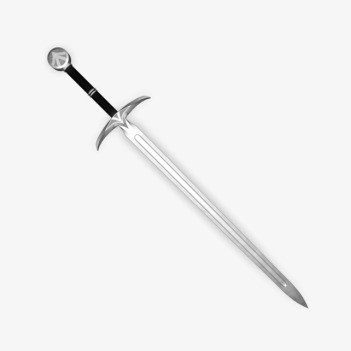 Double Edged Sword Png - Silver Sword, Double Edged Sword, Creative Sword Free Png Image, Transparent background PNG HD thumbnail