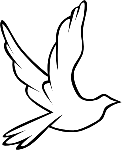 Free Dove Clipart #1 - Dove Wedding Black And White, Transparent background PNG HD thumbnail