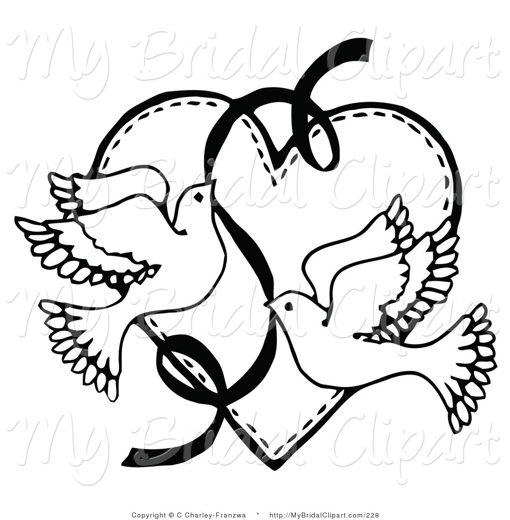 Pages Clip Art - Dove Wedding Black And White, Transparent background PNG HD thumbnail