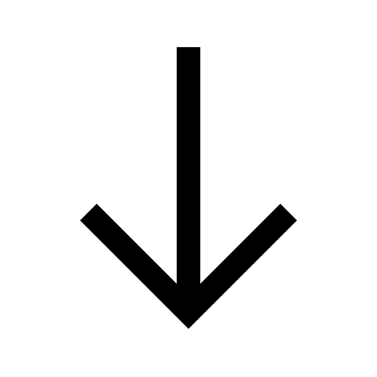 Down Icon - Down Arrow, Transparent background PNG HD thumbnail