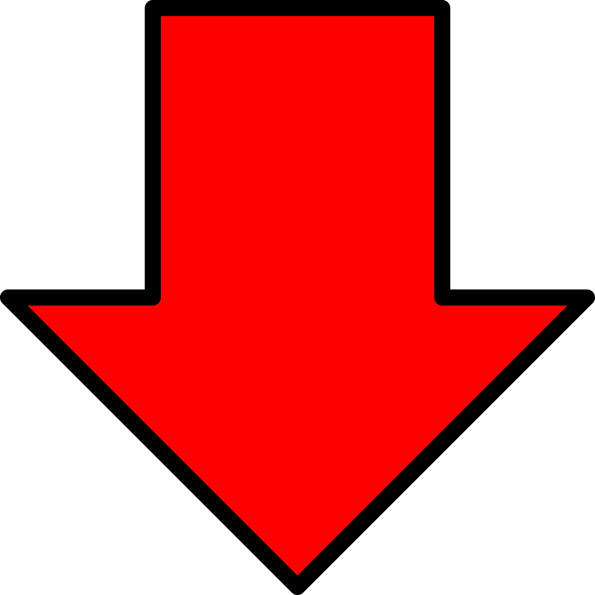 Red Arrow Down Icon Png Image #6708 - Down Arrow, Transparent background PNG HD thumbnail