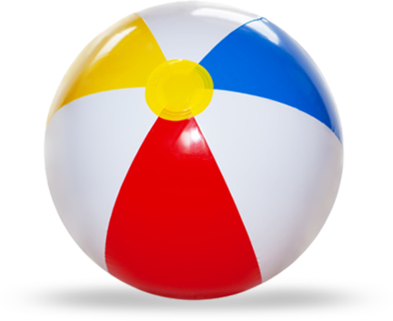 Colorful Beach Ball Png image