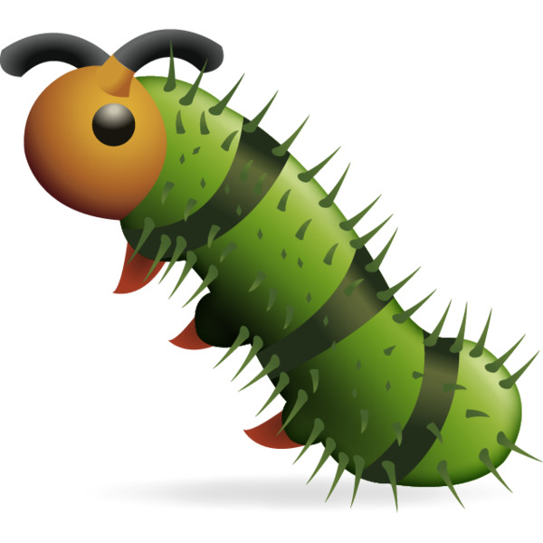 Download Caterpie Bug Emoji Png: This Green Striped Caterpillar Isnu0027T Yet A Butterfly - Caterpillar, Transparent background PNG HD thumbnail