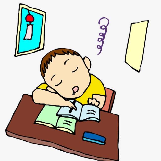 Doze off, Student, Cartoon Characters PNG and PSD, Doze PNG - Free PNG