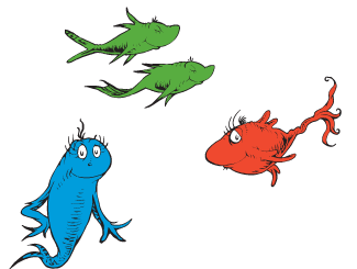 one fish two dr seuss clipart