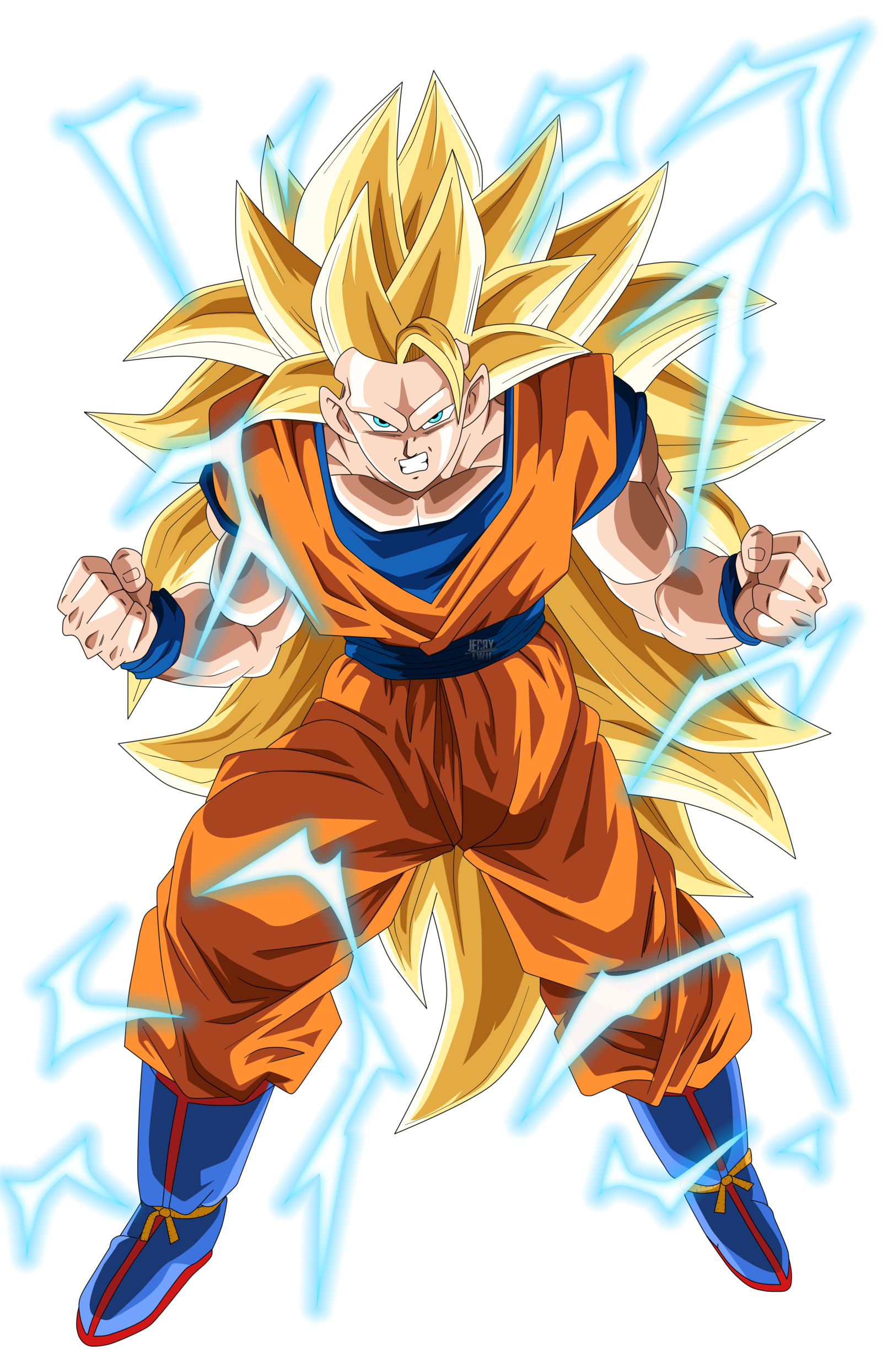 Son Goku Super Saiyajin 3   Dragon Ball By Urielalv - Dragon Ball, Transparent background PNG HD thumbnail
