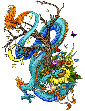 Dragon Tattoos Designs 76.png (340×445) | Tattoo | Pinterest | Dragons And Tattoo - Dragon Tattoos, Transparent background PNG HD thumbnail