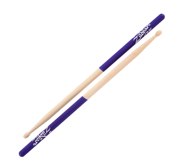 Zildjian 5A Dips Wood Tip Drumsticks (Purple) - Drumsticks, Transparent background PNG HD thumbnail