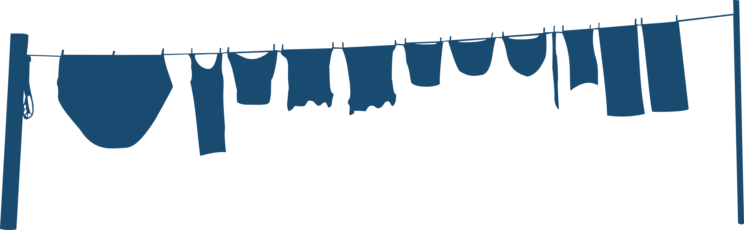 No place to dry your clothes