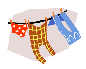 Dry Laundry On A Clothesline Or Drying Rack - Dry Clothes, Transparent background PNG HD thumbnail