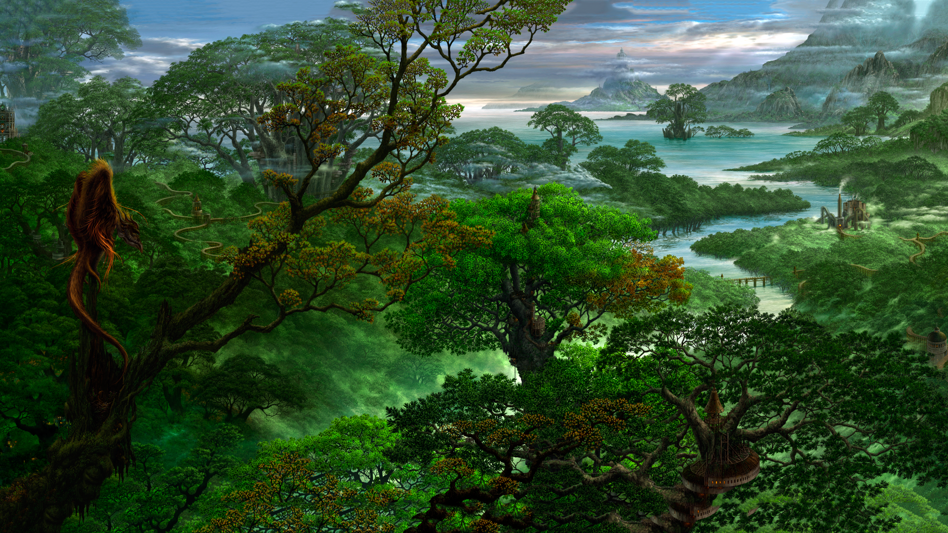 Magische Dschungel - Dschungel Hintergrund, Transparent background PNG HD thumbnail