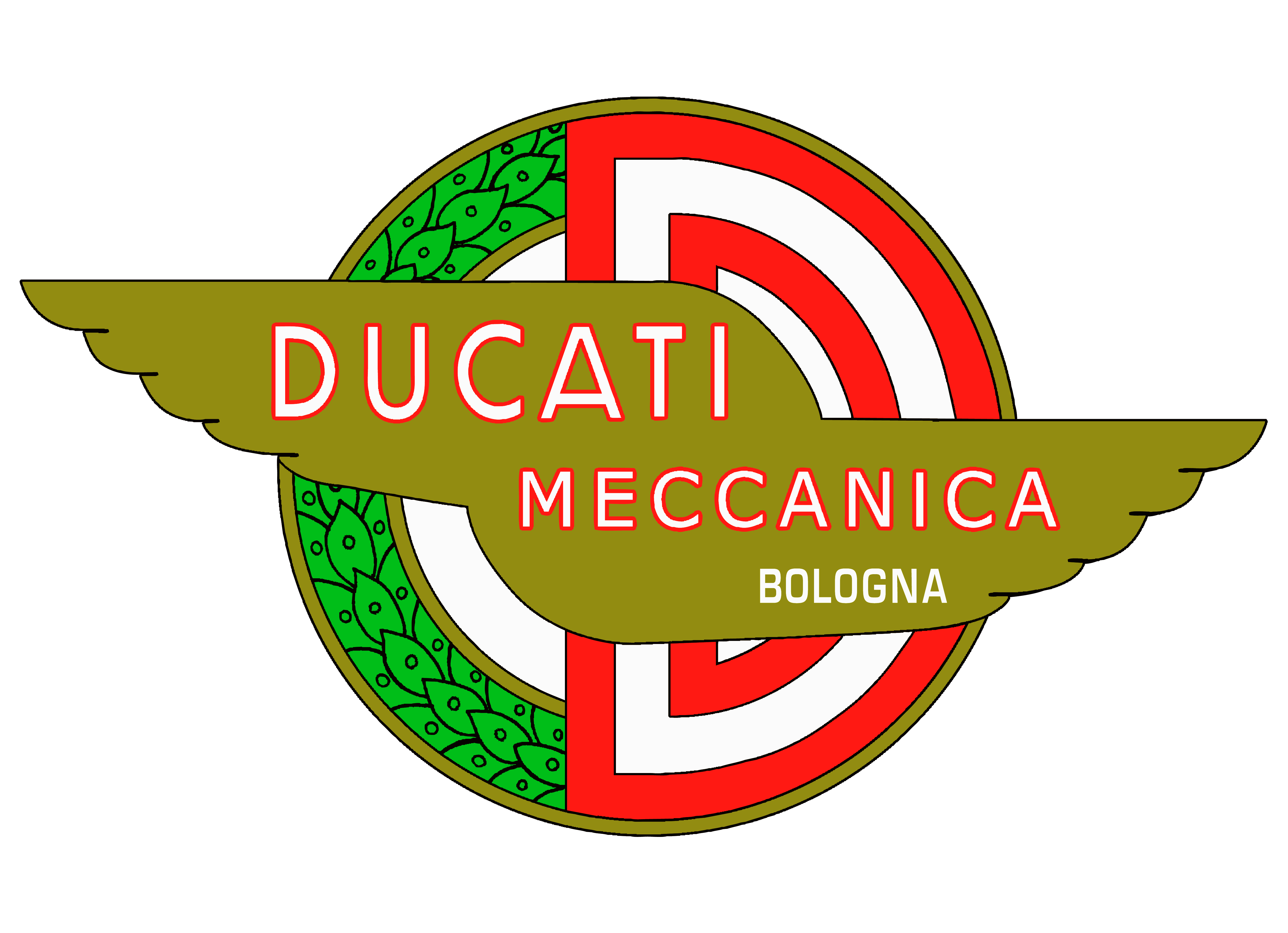 Logo Ducati Mechanica Bologna 1953 - Ducati type, Transparent background PNG HD thumbnail