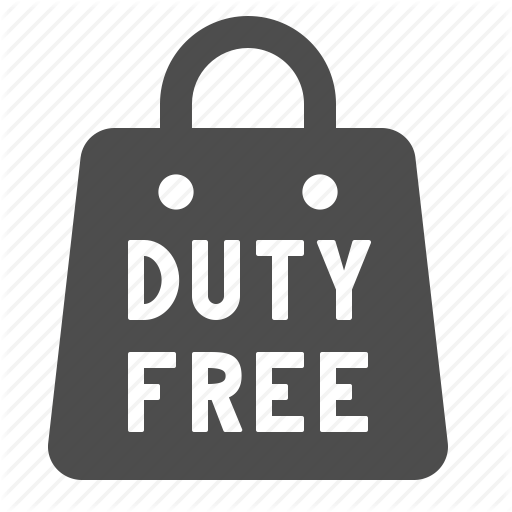 Airport, Duty Free, Shopping Bag, Tax Free Icon - Duty, Transparent background PNG HD thumbnail