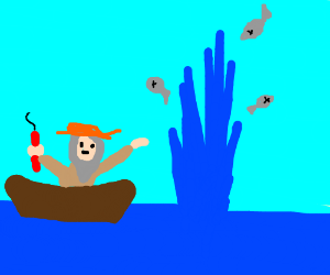 Old Man Demonstrates Illegal Dynamite Fishing. - Dynamite Fishing, Transparent background PNG HD thumbnail