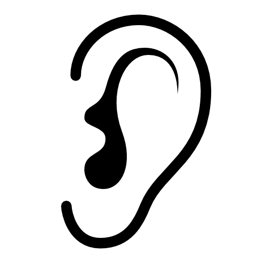 Ear Listen Icon Image #2641   Free Png Listening Ear - Ear Listening, Transparent background PNG HD thumbnail