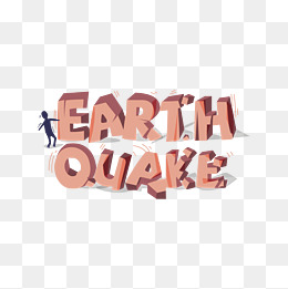Earthquake, Earthquake, English, Wordart Png And Vector - Earthquake, Transparent background PNG HD thumbnail