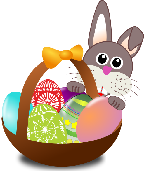 Bunny With Easter Basket   /holiday/easter/basket/bunny_With_Easter_Basket. Png.html - Easter Basket Bunny, Transparent background PNG HD thumbnail