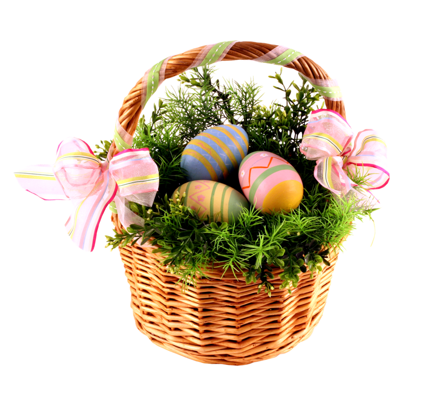 Easter Basket Bunny Png File 
