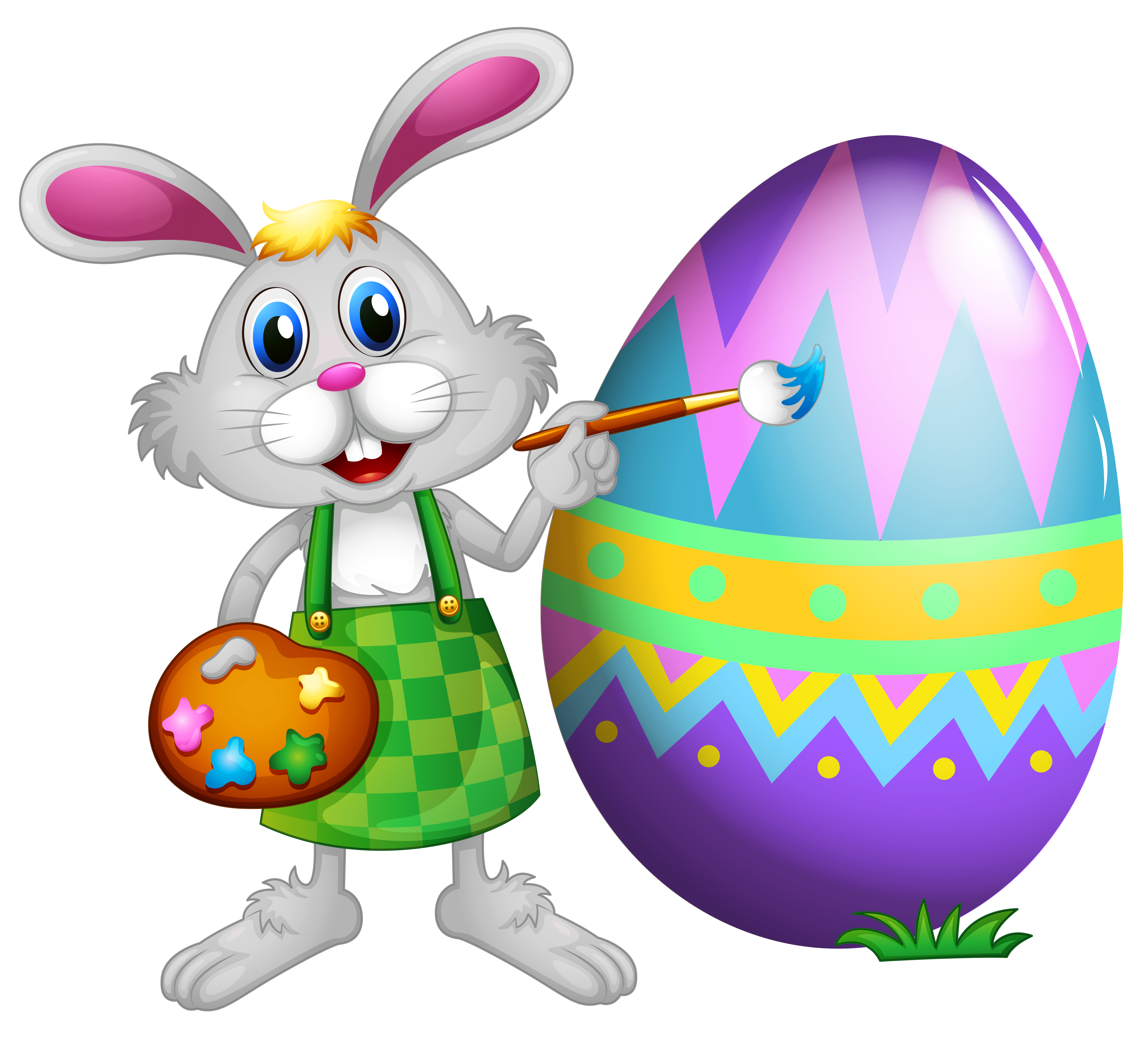 Easter Bunny Png Photos - Easter Basket Bunny, Transparent background PNG HD thumbnail
