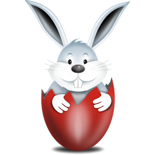 Bunny In Egg Red Png Image · Beautiful Easter Egg - Easter Bunny With Eggs, Transparent background PNG HD thumbnail