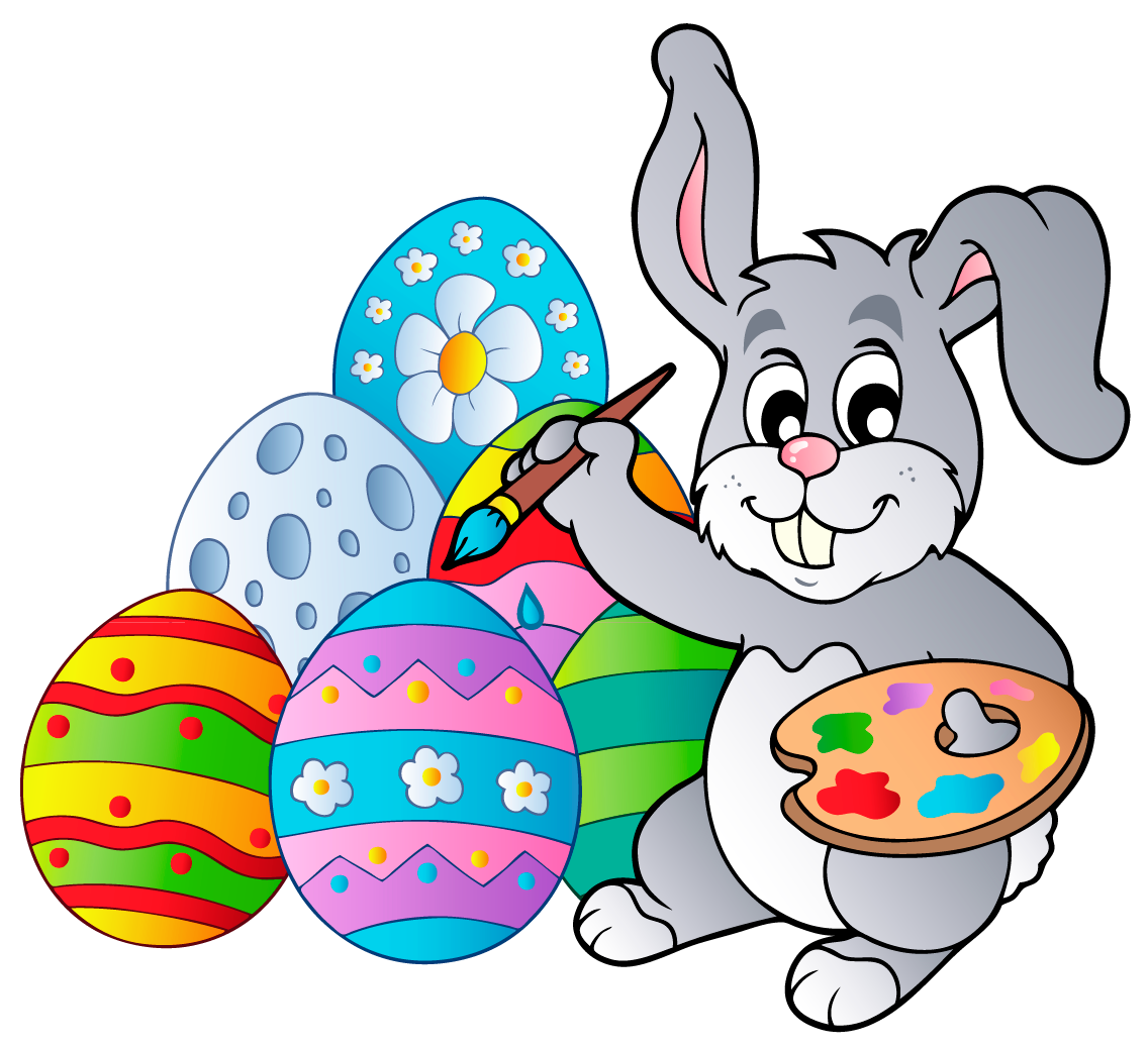 Easter Bunny With Crown PNG C