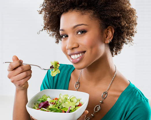 Woman Eating Healthy - Eat Healthy Food, Transparent background PNG HD thumbnail