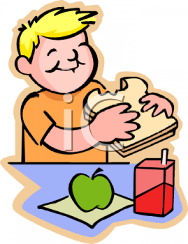 Boy Eating Lunch Clipart #1 - Eat Lunch, Transparent background PNG HD thumbnail