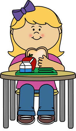 Girl Eating Cafeteria Lunch, Eat Lunch PNG - Free PNG