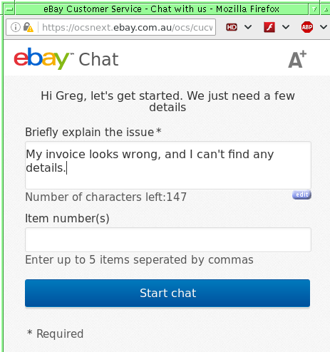 Update eBay Order Status