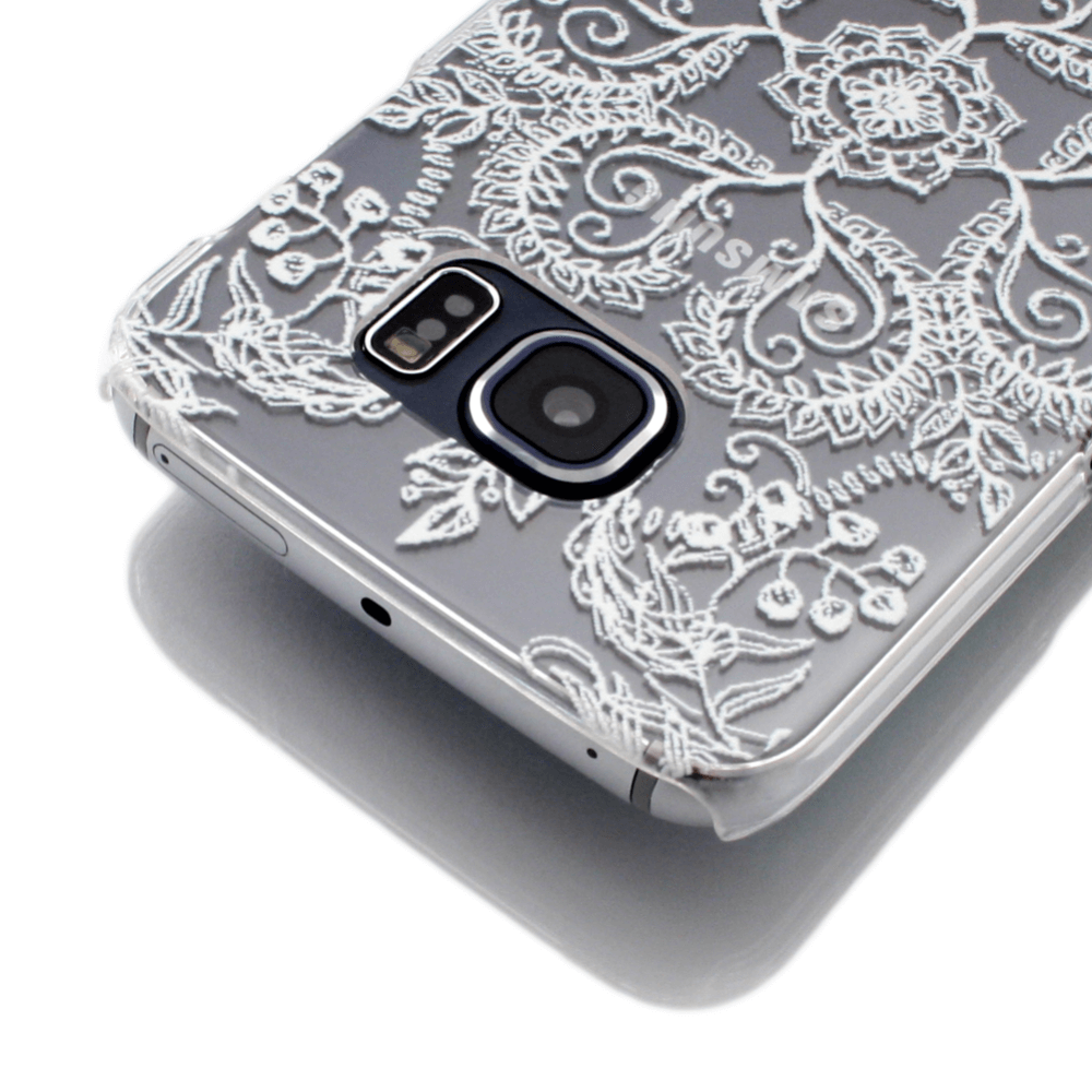 Galaxy S6 Edge Hülle   Efeuranken (Weiß)   Handyhüllen   Kamera   Um Das - Efeuranken, Transparent background PNG HD thumbnail