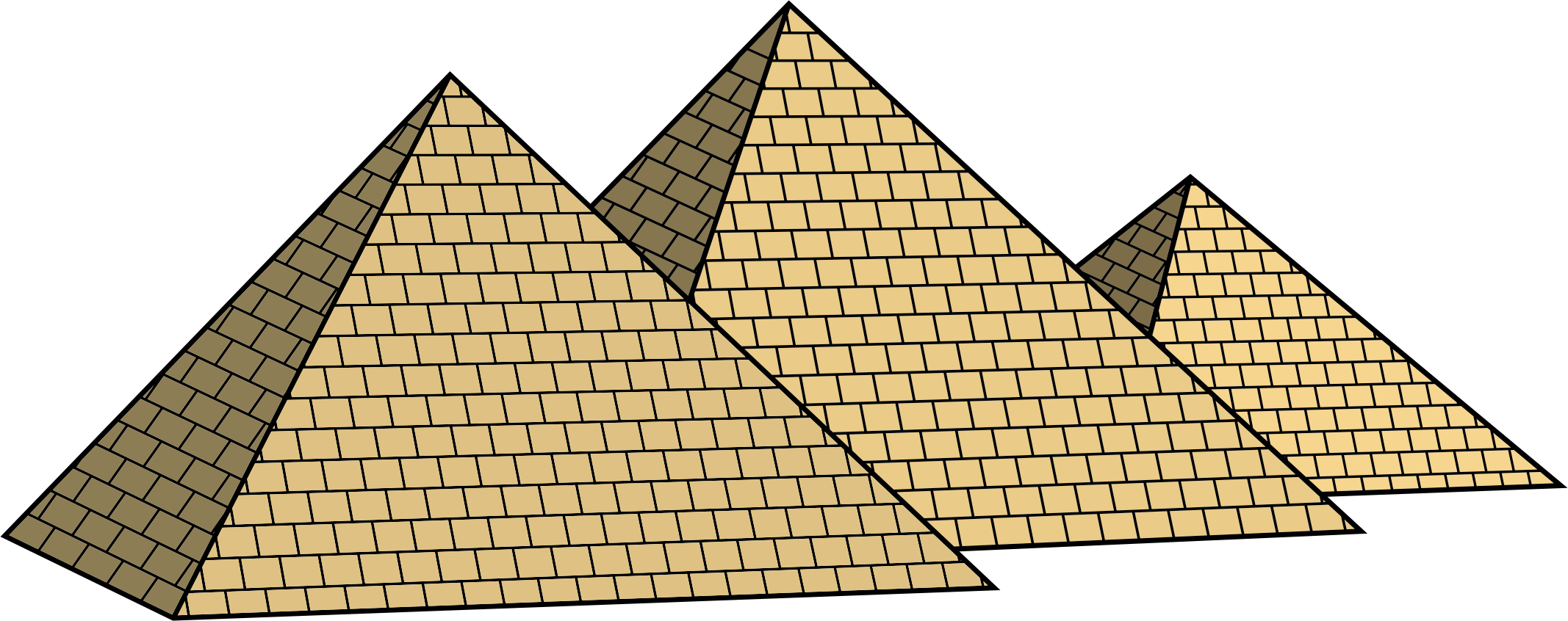 Big Image (Png) - Egyptian Pyramid, Transparent background PNG HD thumbnail