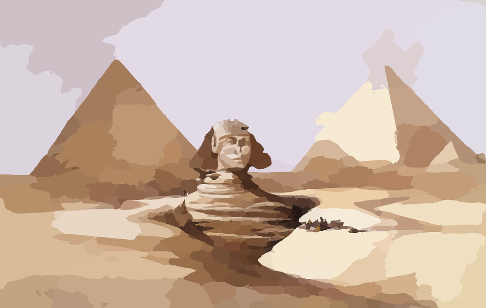Pyramids, Egypt, Sphinx, Ancient, History, Desert - Egyptian Sphinx, Transparent background PNG HD thumbnail