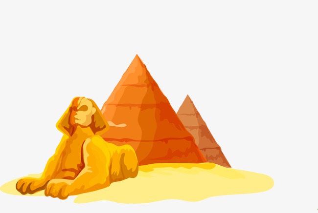 Sphinx, Pyramid, Egypt, Egyptian Architecture Free Png And Vector - Egyptian Sphinx, Transparent background PNG HD thumbnail