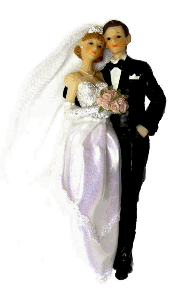 Brautpaar Figurenpaar Für Hochzeit   Ehepaar Mit Strauß   - Ehepaar Hochzeit, Transparent background PNG HD thumbnail