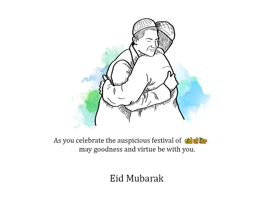 Eid Mubarak Hug Image Hd Wallpaper - Eid Celebration For Kids, Transparent background PNG HD thumbnail