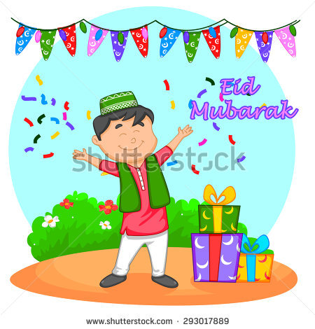 Muslim Kid With Eid Gifts In Vector - Eid Celebration For Kids, Transparent background PNG HD thumbnail
