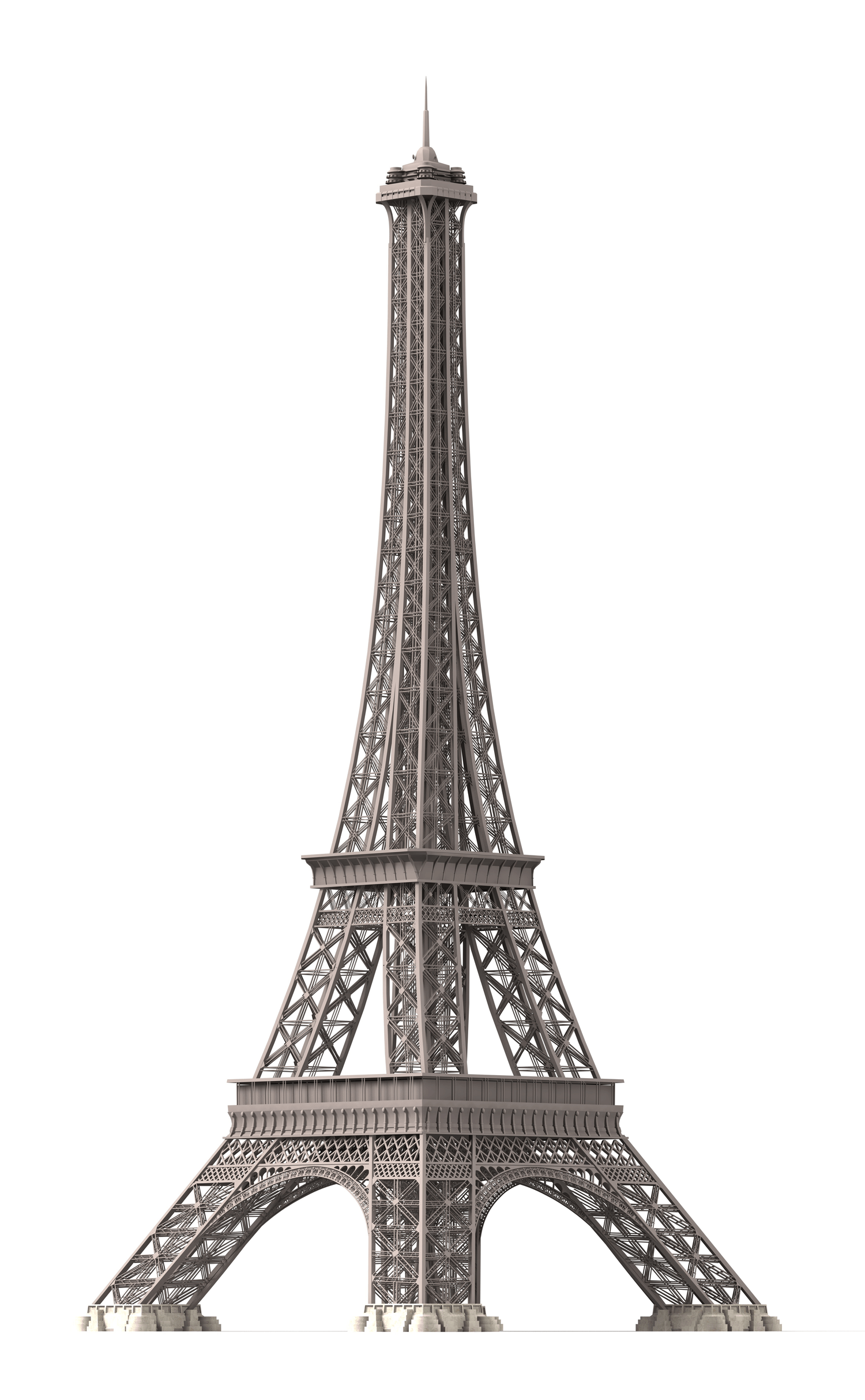 Eiffel Tower As A High Quality 3D Model For Free Download U2014 3D Building Models - Eiffel Tower, Transparent background PNG HD thumbnail