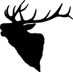 Elk Head Silhouette 836 X 829 .png - Elk Black And White, Transparent background PNG HD thumbnail