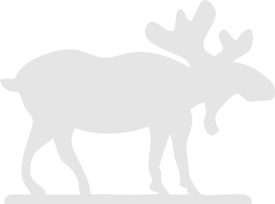 Moose, Stag, Antler, Elk, Wildlife, Horned, Horn - Elk Black And White, Transparent background PNG HD thumbnail