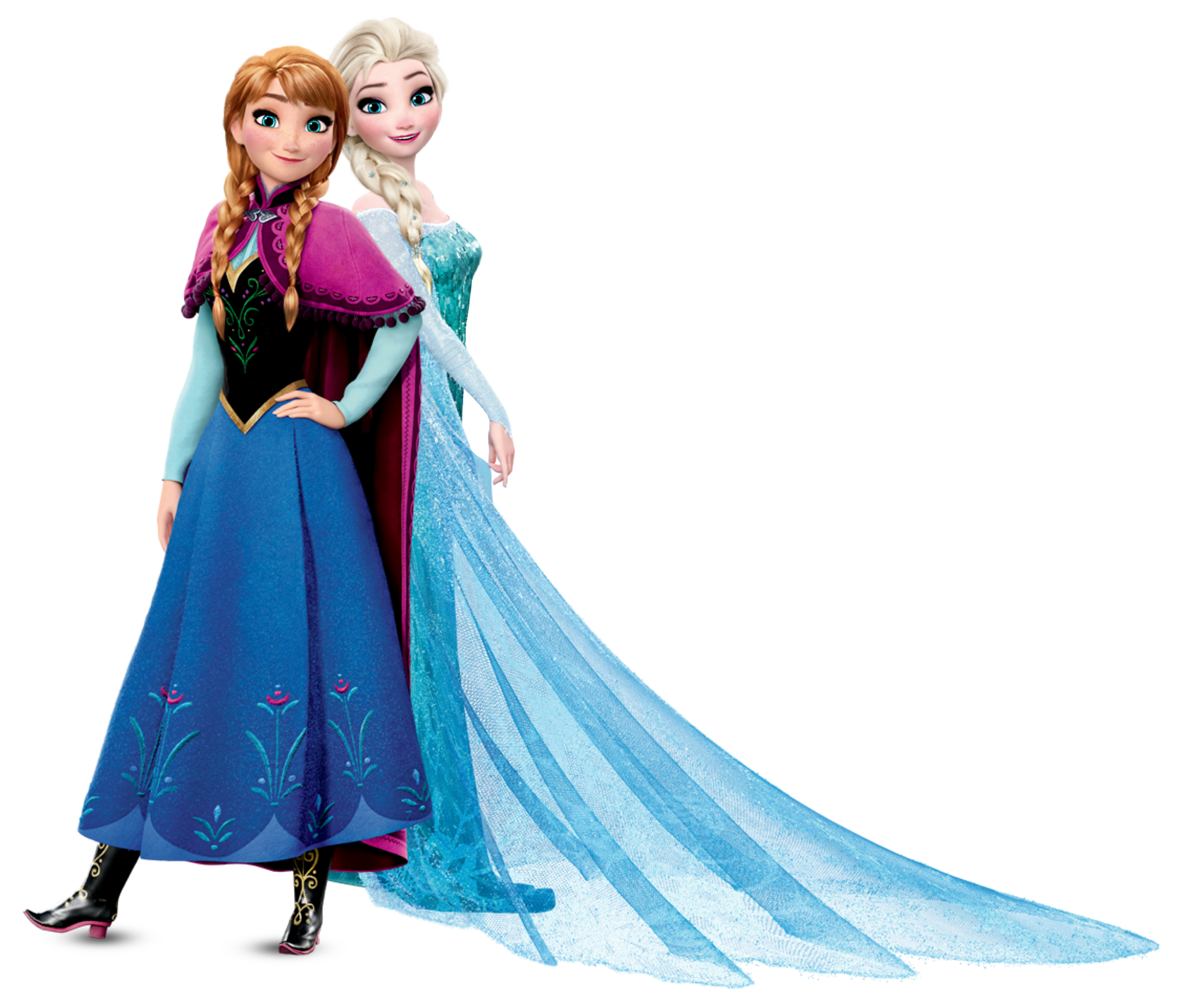 Anna And Elsa Frozen Transparent Png Image - Elsa And Anna, Transparent background PNG HD thumbnail