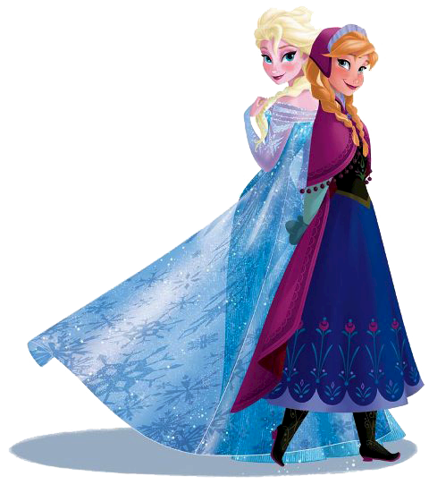 Elsa y Anna PNG by XDrawiSong